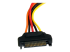 StarTech.com 12in 15 pin SATA Power Extension Cable - Nærbillede