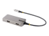 StarTech.com USB-C Multiport Adapter, 4K 60Hz HDMI w/HDR, 2-Port 5Gbps USB 3.0 Hub, 100W Power Delivery Pass-Through, GbE, USB Type C Mini Docking Station, Works with Chromebook certified - Højre vinkel