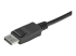 StarTech.com 2 Port DisplayPort KVM Switch, 4K 60Hz, Compact Dual Port UHD DP 1.2 USB Desktop KVM Switch w/ Integrated 4ft Cables & Audio, Bus Powered & Remote Switching, MacBook ThinkPad - Nærbillede