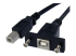StarTech.com 1 ft Panel Mount USB Cable B to B - Højre vinkel