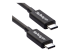 StarTech.com 2m (6.6ft) Thunderbolt 3 Cable, 20Gbps, 100W PD, 4K Video, Thunderbolt-Certified, Compatible w/ TB4/USB 3.2/DisplayPort - Venstre vinkel